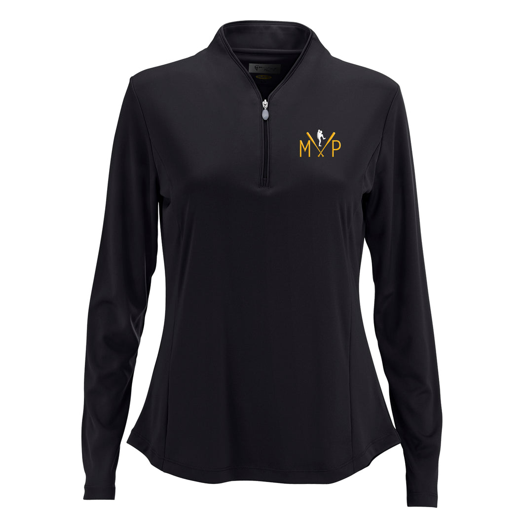 MVP Collection Greg Norman Brand Lightweight 1/4 Zip Pullover - Ladies