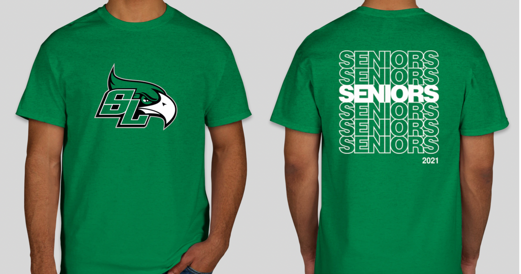 SEAHAWKS South Lakes SENIORS 2021 Green Tee