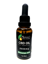 NATURE'S HEALTHCARE - 30ml CBD Oil - Chocolate Mint Flavor (1000mg & 2000mg strength)