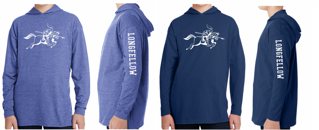 LONGFELLOW Long Sleeve Hooded Tee - YOUTH