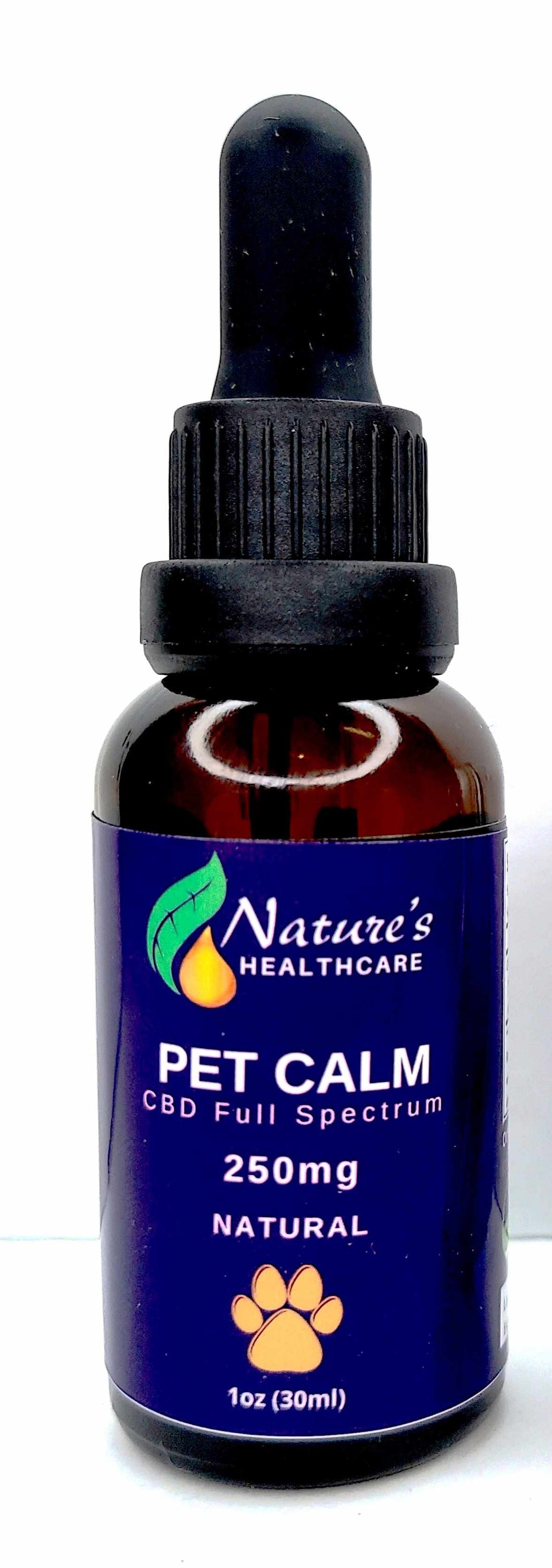 NATURE'S HEALTHCARE - 250mg Pet Calm 30 ml CBD Oil