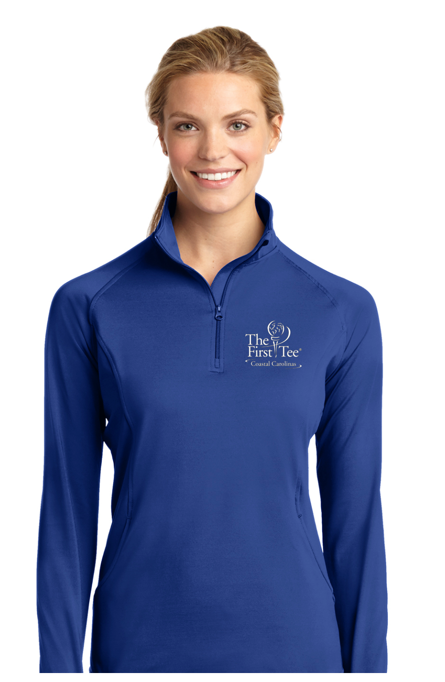 TFT Coastal Carolinas Custom Performance 1/2 Zip Pullover - LADIES - ROYAL BLUE