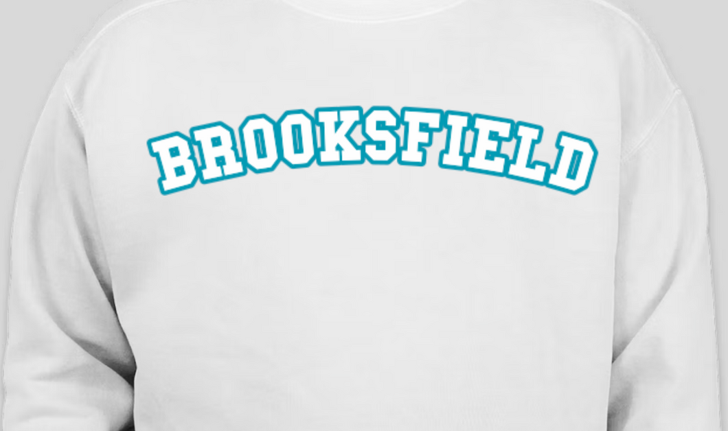 Brooksfield Custom Curved Bottom Crew Sweatshirt Style for ADULT Ladies