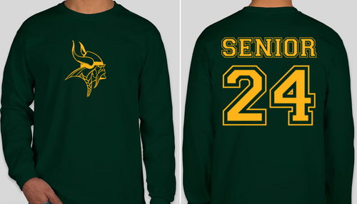 SAXON LOGO SENIOR '24 LONG SLEEVE TEE