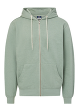 Brooksfield Custom Retro Heather Garment Washed Full Zip Hooded Sweatshirt Style for ADULTS