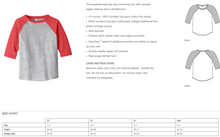 Brooksfield Custom 3/4 Sleeve Retro BaseBall Tee for Kids