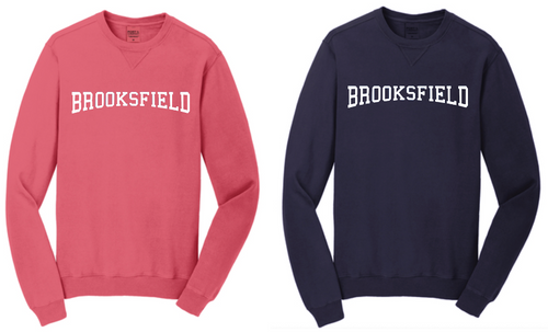 Brooksfield Custom Garment Dyed Crewneck Sweatshirt Style for ADULT