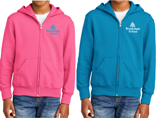 Brooksfield Full Zip Hooded Sweatshirt for YOUTH