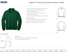 Brooksfield 1/4 Zip Pullover Sweatshirt for ADULT - Black Heather