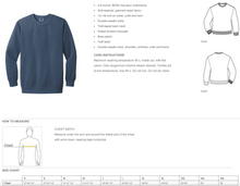 Brooksfield Garment Dyed CrewNeck Sweatshirt for ADULT - Charocoal