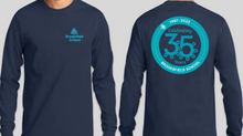 Brooksfield Long Sleeve ADULT Tee - Navy blue