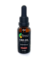 NATURE'S HEALTHCARE - 30 ml CBD Oil- Cinnamon Flavor (1000mg & 2000mg strength)