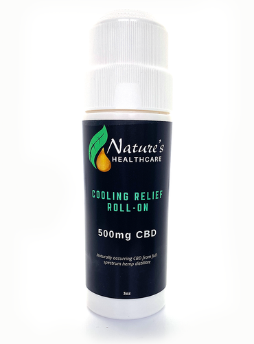 NATURE'S HEALTHCARE - 500mg CBD Cooling Relief Roll-On.