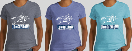 LONGFELLOW Short Sleeve Tri-Blend Tee - Ladies