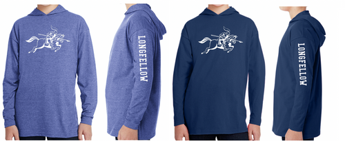 LONGFELLOW Long Sleeve Hooded Tee - YOUTH