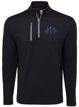 MVP Lightweight 1/4 Zip Men's Pullover by Callaway. Black Color.