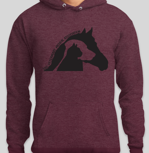 PVMA CLUB Pullover Hoodie - ATHLETIC HEATHER MAROON