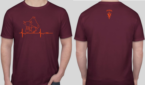 PVMA CLUB CUSTOM T-SHIRT - Maroon