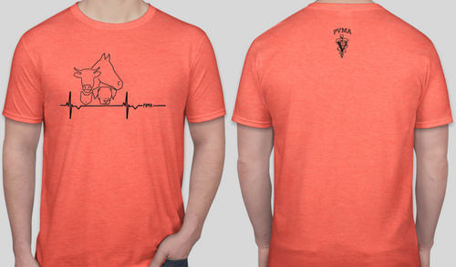 PVMA CLUB CUSTOM T-SHIRT - Orange Heather