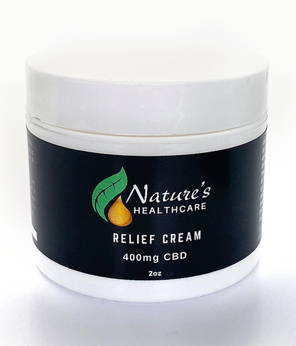 NATURE'S HEALTHCARE - 400mg CBD Relief Cream.