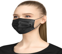 Item Blank #2 - BULK /Quick Domestic Stock: BLACK color Standard 3 PLy Face Mask - 1000 unit MOQ.