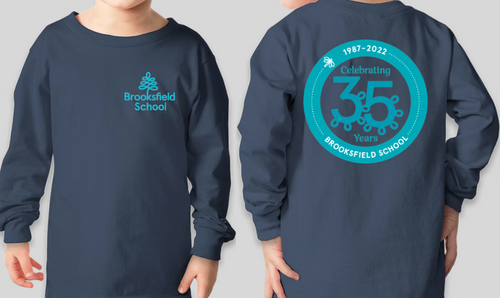 Brooksfield Long Sleeve TODDLER Tee - Navy Blue