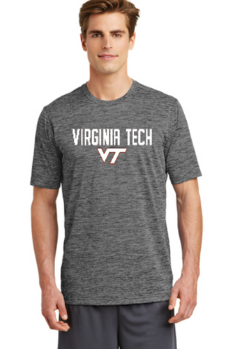 VT MENS Performance Tee - Grey Black Heather