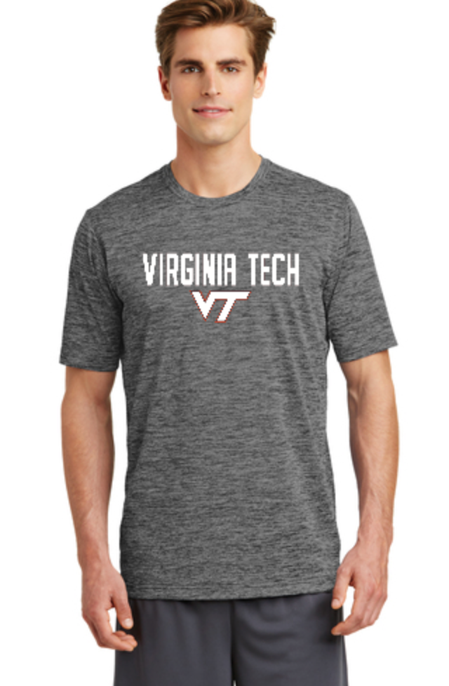 VT MENS Performance Tee - Grey Black Heather