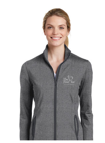 TFT Coastal Carolinas Custom Performance Full Zip Jacket - LADIES - GREY/HEATHER/GREY