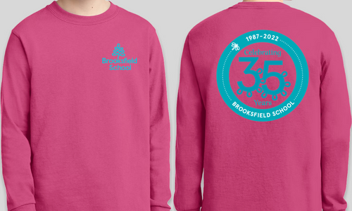 Brooksfield Long Sleeve YOUTH Tee - Sangria