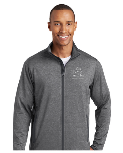 TFT Coastal Carolinas Custom Performance Full Zip Jacket - MEN'S - GREY/HEATHER/GREY