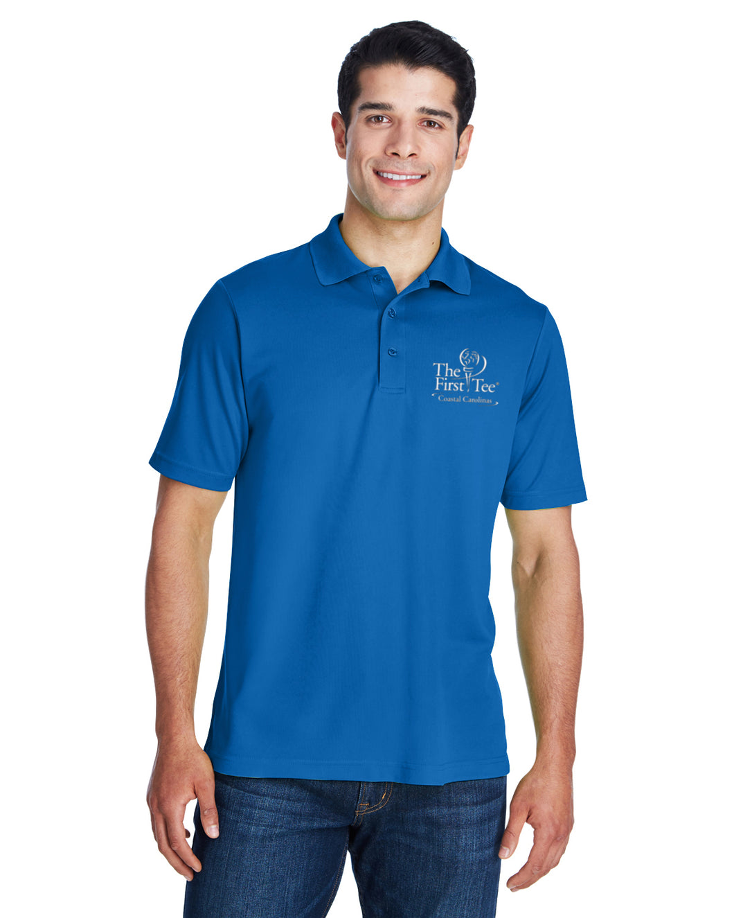 TFT Coastal Carolinas Custom Performance Golf Shirt - MEN'S - ROYAL BLUE